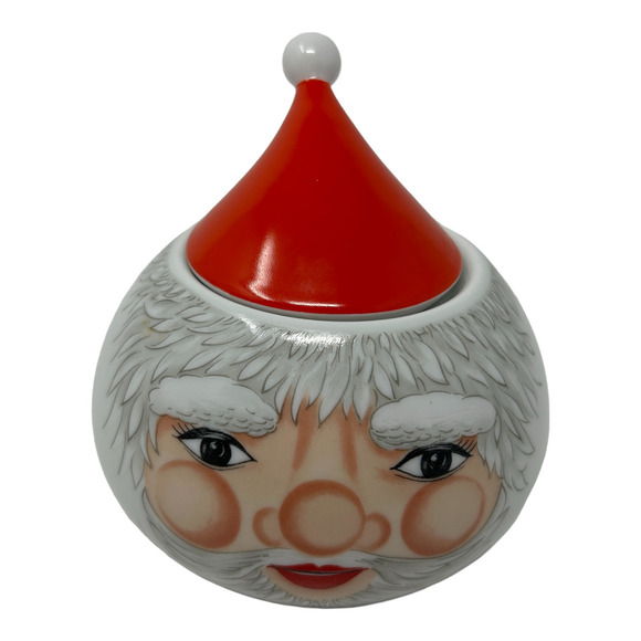 ARZBERG Porcelain Germany Piccolino SANTA CLAUS Matteo Thun Trinket Box